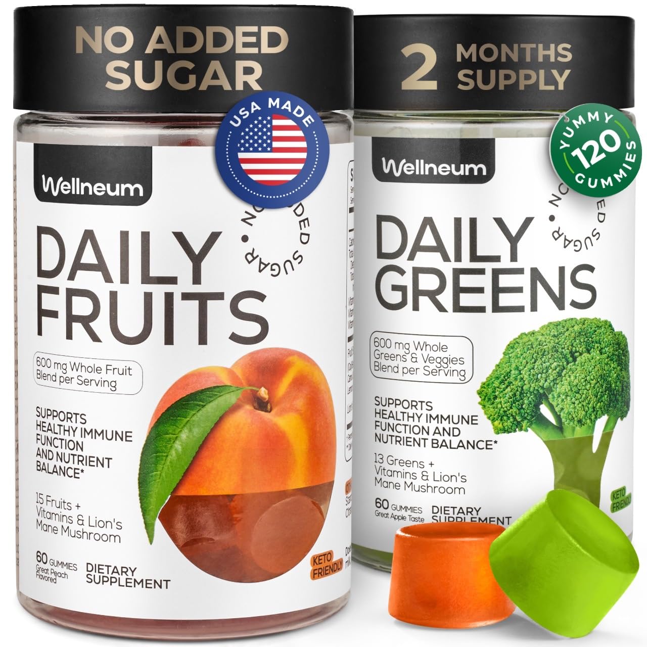 Amazon.com: Super Greens + Super Fruits Gummies (Fruits/Greens